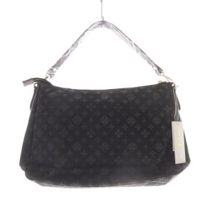 ナイロン モノグラム ショルダーバッグ ハンドバッグ 2way 黒 ブラック 紫 パープル /SR