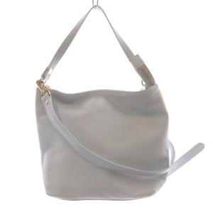 フェイクレザー 2WAYバッグ ショルダーバッグ ハンドバッグ 水色 ライトブルー /SR