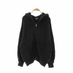 Halloween ジェラートクロネコパーカー ルームウェア ジップ F ブラック /ES OS