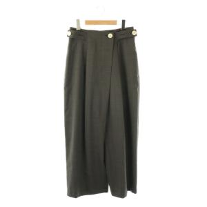 25AW TWO-WAY TROUSERS ワイドパンツ 38 チャコールグレー