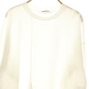 ENFOLD 26SS PLATE LONG-SLEEVE T-SHIRT Tシャツ カットソー ホワイト /DO OS