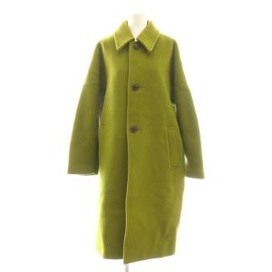 Dolman Sleeve Coat ステンカラーコート アウター M イエローグリーン /DF OS