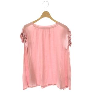 25SS 大人Tシャツ パール装飾スリーブレスカットソー 34 ピンク /DF OS