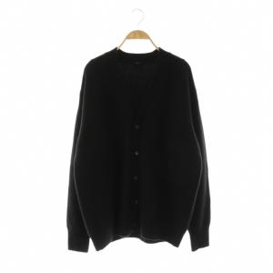 カシミヤニットカーディガン Vネック 3 ブラック /DF OS AD