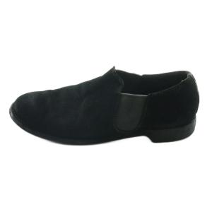 GUIDI スエードサイドゴアローカットシューズ 41 ブラック