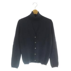 アンサンブル ニット カーディガン カットソー タートルネック ウール M 青紫 /MI OS
