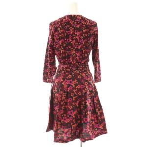 DIANEvonFURSTENBERG DVF ワンピース シルク100% 豹柄 花柄七分袖 