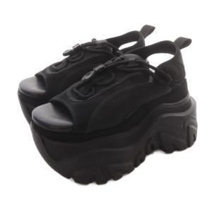 CHUNKY TECH SNEAKER サンダル ストラップ S 黒 ブラック /SR