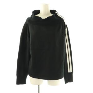 アパルトモン別注 オフショルダースウェット プルオーバー 長袖 ブラック /HK OS