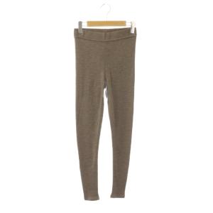 jersey レギンス パンツ ニット リブ ウール モカ /NR OS
