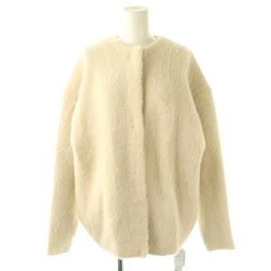 24AW ミニシャギーセッケツニットカーディガン F ベージュ /AQ OS