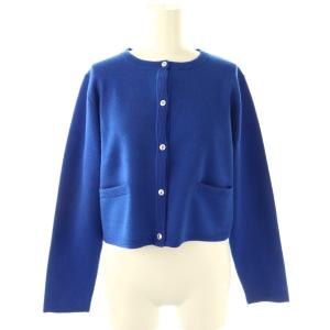 25AW シルクブレンドカーディガン F 青 ブルー /AQ OS