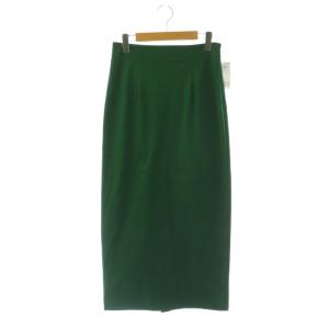 25AW トリコットタイトスカート ロング コットン 38 緑 /NR OS