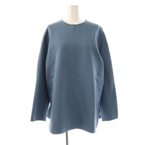 ぬくぬくteeブラウス 長袖 プルオーバー F ブルー /NR OS