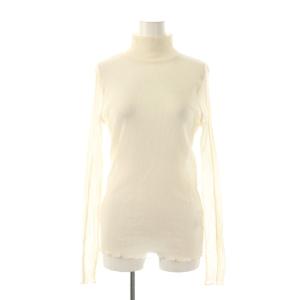シアークレープハイネック カットソー アイボリー /CX OS