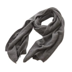 マフラー ウール カシミヤ混 グレー /YO23