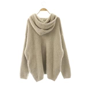 BAREFOOT DREAMS Ron Herman別注 フリース ジップアップ パーカー ジャケット XL ベージュ /NR OS