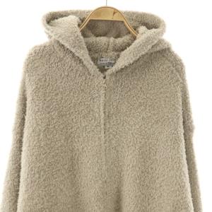 BAREFOOT DREAMS Ron Herman別注 フリース ジップアップ パーカー ジャケット XL ベージュ /NR OS