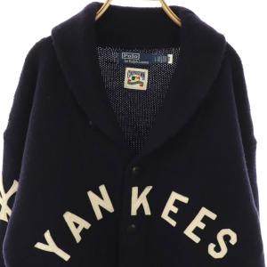 Polo by Ralph Lauren ×MLB NY YANKEES  ショールカラー カーディガン L 濃紺