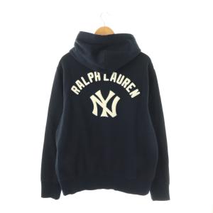 Polo by Ralph Lauren ×MLB NY YANKEES プルオーバーパーカー L ネイビー ホワイト