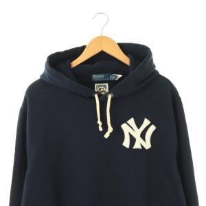 Polo by Ralph Lauren ×MLB NY YANKEES プルオーバーパーカー L ネイビー ホワイト