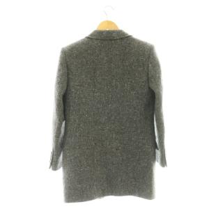 SAINT LAURENT PARIS 703958 ツイードシングルジャケット 38 グレー