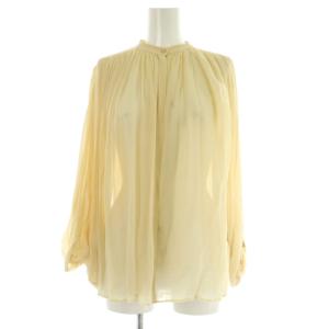 シルク ドルマンスリーブブラウス ギャザー 七分袖 34 エクリュ /MY OS