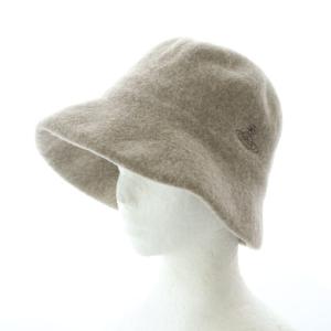 バケットハット ウール オーブ刺繍 S M モカ