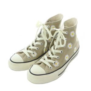 CONVERSE ALL STAR DAISYFLOWER HI スニーカー 24.5cm ベージュ 白 ホワイト デイジー柄