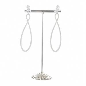 Infinity Hoop イヤリング シルバー色 /SR