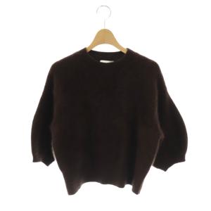 25AW フォックスカシミヤ混 ニット プルオーバー ブラウン