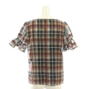 BLUE LABEL CRESTBRIDGE セットアップ ブラウス 半袖 フレアスカート ロング チェック 36 マルチカラー /DF OS
