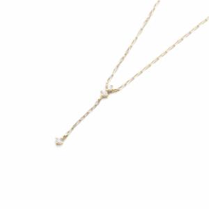 レイヤー ダイヤモンド ネックレス K18YG
