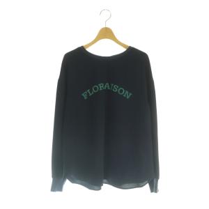 25SS ジョーゼットロゴロンTEE カットソー F 濃紺 /MI OS