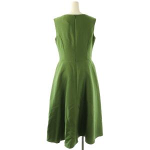 René パールビジューボタンワンピース 36 グリーン