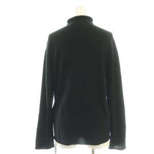 LARDINI ウールカシミヤロールネックニットプルオーバー セーター S ブラック A4PATT /CX OS