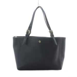 トートバッグ 黒 ブラック 無地 ロゴプレート /RI OS