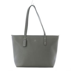 トートバッグ レザー 本革 グレー 型押し 58846 /RI OS