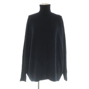 EXTRA FINE MERINO TOP ニット セーター 長袖 タートルネック 38 ネイビー /MY