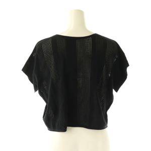 Chacott ノーソーイングニット セーター サマー クロップド M ブラック /ES OS