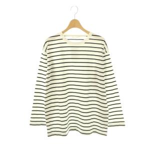 ボーダーTシャツ カットソー ホワイト ブラック /ES OS