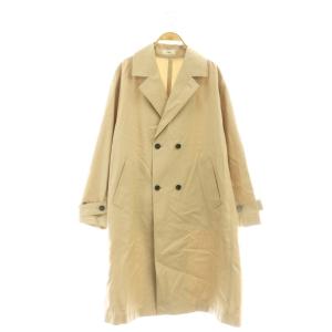 24SS シャンブレーツイル撥水フォルムコート チェスター スプリング 38 ベージュ /CX OS