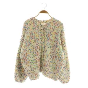 24AW ポコポコヤーンミックス2WAYカーディガン ニット 長袖 F ホワイト /MY OS