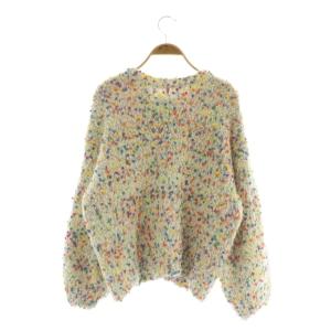 SIMPLICITE 24AW ポコポコヤーンミックス2WAYカーディガン ニット 長袖 F ホワイト /MY OS