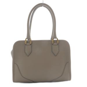 J&M DAVIDSON MIA CUBE ハンドバッグ レザー グレージュ