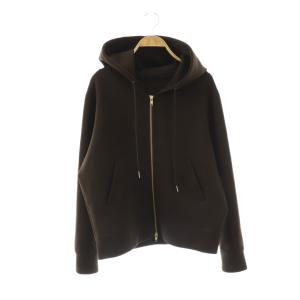 25AW ストレッチジップフードパーカー ダークブラウン /HK OS