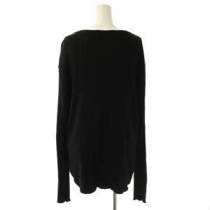 L'Appartement Hello Bonjour 25SS RIB LONGSL カットソー リブ 長袖 ブラック /ES OS