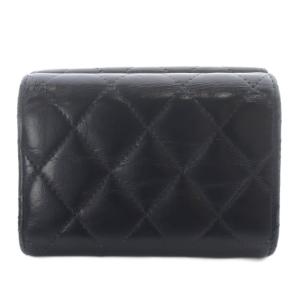 CHANEL マトラッセ ラムスキン 三つ折り スモールフラップミニウォレット ココマーク