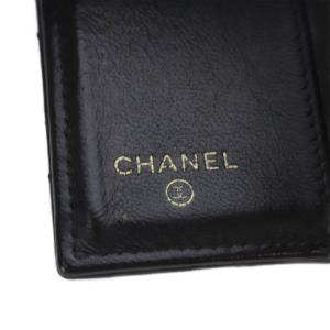 CHANEL マトラッセ ラムスキン 三つ折り スモールフラップミニウォレット ココマーク