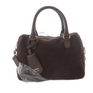 スエード2WAYミニボストンバッグ ブラウン